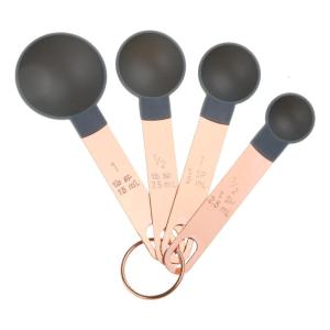 4 Pieces Measuring Spoons/Cups Kitchenware Stainless Steel Measuring Teaspoon Utensil Perfect for Liquid Dry Ingredients