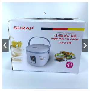 Nồi cơm điện Shap 1.8L thiết kế sang trọng lòng nồi dày dặn chống dính có vỉ hấp công suất 900w