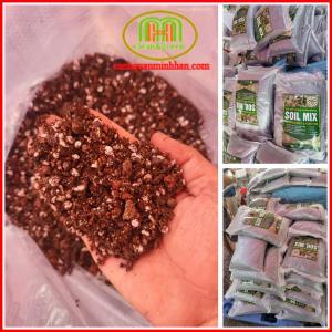 Đất trồng sen đá và xương rồng soilmix trộn sẵn giá rẻ 3dm3 12kg Minh Hân Garden