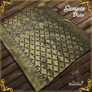 SAMPIN DATO 100% TENUN TANGAN PREMIUM QUALITY (BLACK GOLD COLLECTION)