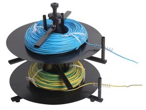 Hanson8 1 to 4 Layer Rotary Wires Feeder Tools Cable Coil Feeding Machine Cable Rotating Disc for Wires Stripping Cutting Machine J6H9P
