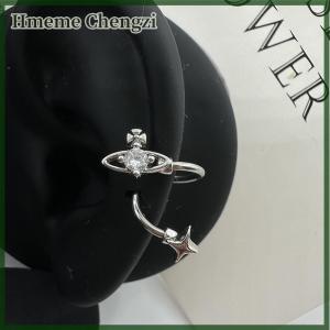 Hmeme 1PCS S-shaped Butterfly Saturn Surround Planet Spiral Ear Bone Nail For Women Ear Bone Ring Earrings Accessories