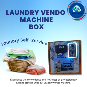 LAUNDRY VENDO MACHINE BOX Automatic Universal Coin Operated Washer Business All Coins Accepted