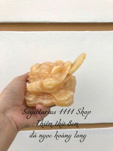 Ông Thiềm thừ đá ngọc hoàng long thu hút tài lộc kích thước 8cm & 10cm