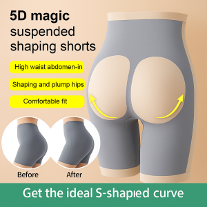 Upgraded version of thin leggings summer shorts womens butt lifting pants body shaping safety pants high waisted seamless leggings 女士提臀收腹短裤