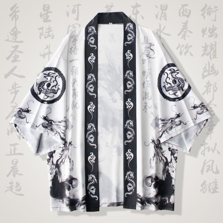 Men s Kimono Cardigan Japanese Men Yukata Harakuju Asian Japanese Clothes Samurai Costume Anime Kimono Streetwear Haori Male Lazada PH