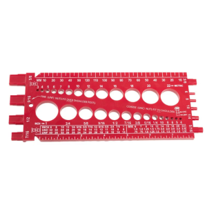 Durable Screw Nut Bolt Drill Bit Thread PitchsGauge Checker Inch Standard and Metric Imperials Tool Ruler Measuring Tool