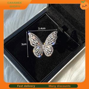 ❣️❣️❣️ Zircon Butterfly Ring Gem Stone Opening Exaggerated Big Knuckle Rings