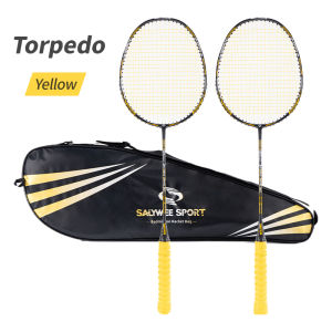 Salywee 4U G5 24~28lbs  High Tension String composite carbon fiber Shaft Badminton Racket with Racket with Cover Bag Professional Badminton Racket（26.77 inch）Lightweight Badminton Racket