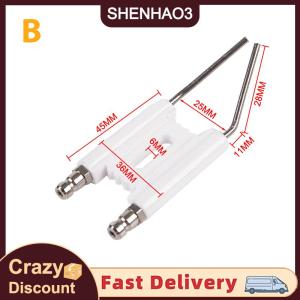 【SHENHAO3】 Điện cực đánh lửa cho đầu đốt dầu điện cực gốm đánh lửa bằng gốm hai pin
