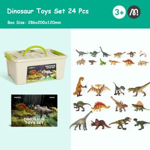 Mideer Animal model children simulation toys set baby wild animal park ornament early education toys in 1 box