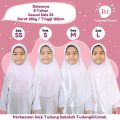 TUDUNGSICOMEL Tudung Sekolah Awning Scuba Instant Harian Sarung Kuning Krim Budak Kanak-kanak. 