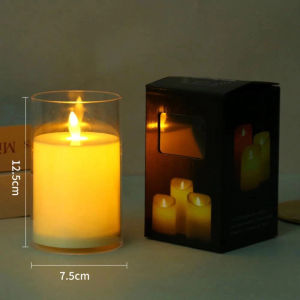 Flameless LED Candle Creative Decor Candle Light Romantic Wedding Birthday Party Home Decoration Tealight Glass Candle