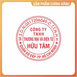 Con dấu tròn làm con dấu theo yêu cầu tròn 3.8cm mực đóng dấu sắc nét hiệu Trodat chính hãng