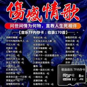 【1329人收藏】TF音乐内存卡伤感情歌DJ听歌歌曲mp3存储卡插卡手机小音响收音机【 1329 people collection 】 TF Music Memory Card Sad Love Songs DJ Listening to Songs MP3 Memory Card Insertion Phone Mini Audio Radio