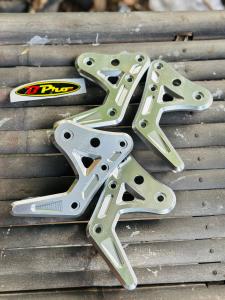 BREKET KUPINGAN LAMPU DEPAN RXKING RXK BPRO 3D SILVER