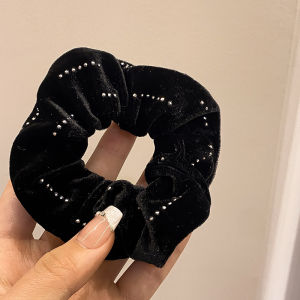 ที่คาดผมเพชรขนาดใหญ่ลายเพชรที่รัดผมกำมะหยี่ใหม่ไม่ยึดติดกับเครื่องประดับผม