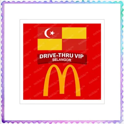 Starbucks FAMILY on Board McDonalds MCD MALAYSIA SELANGOR VIP Drive Thru Car Windscreen Windows Glass Sticker