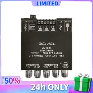 ZK-TB21 Bluetooth Receiver & Amplifier – High Power 2.1 Channel Subwoofer Support