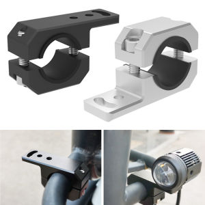 Aluminum Alloy Motorcycle Bumper Spotlight Auxiliary Lamp Bracket LED Head Light Tube Clamp Mount Kit