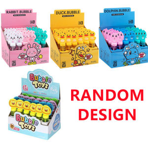 24 PCS Bubble Blower Cartoon Random Design Kids Toys Box Set Gift