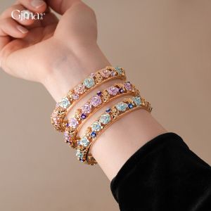 MIRACLE HOME STORE Traditional Vintage Cloisonne Bangle Double Bangle Chinese Hollow Out Flower Bangle Hawaiian Classic Womens Hand Bracelet Girls