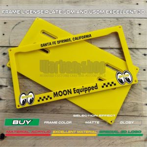 FRAME LICENSE PLAT CUSTOM MOON EQUIP PED YELLOW 3