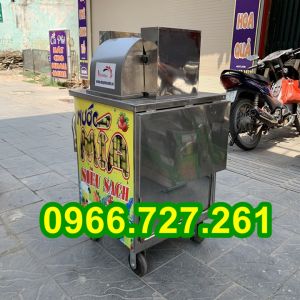 Máy ép nước mía siêu sạch 3 rulo- Xe nửa bàn động cơ 800W