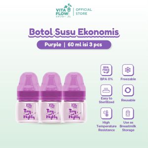 Vitaflow Botol Susu Multifungsi PP Eco 60 ml Purple