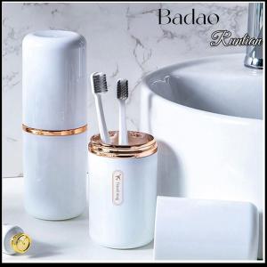 Badao Travel Portable Toothbrush Cup Bathroom Toothpaste Holder Storage Case Box Organizer Travel Toiletries Storage Cup New Creative