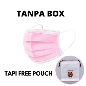 MASKER EARLOOP HITAM TALI DI KUPING MASKER BLACK EDITION