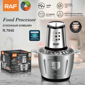 Jualan hebat [ Penghantaran dari China ]2025 Produk Baru RAF Isi Rumah Standard Eropah 3L Pengisar Daging Elektrik Komersial Pengisar Kapasiti Besar Pencincang Bawang Putih Pencincang Daging JK