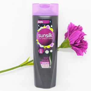 ANJU1234 / COD / SHAMPOO SUNSILK CO CREATION BLACK SHINE 170ML / SHAMPOO SUNSILK HITAM BERKILAU 170ML