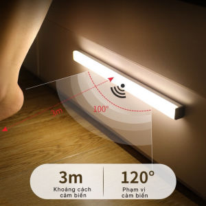 Đèn Cảm Biến Tự Động Tắt Mở Thông Minh Đèn Led Ngủ Cảm Ứng Ánh Sáng Trắng Vàng Dịu Mắt Treo Dán Tường Đa Năng Tiện Lợi