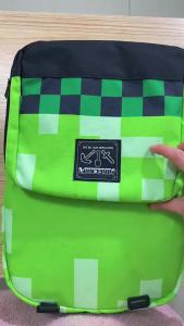 [In Stock]Game Minecraft Tile Backpack Laptop Bag Travel Casual Bags School Bag For Kids Girl Boys Large Capacity