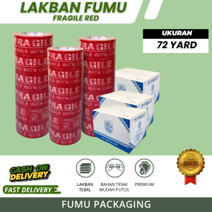 Lakban Solatip Fragile Jangan Di Banting 45mm X 72 Yard