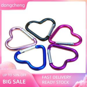 dongcheng Carabiner Clips Heart-shaped Carabiner Hooks Compact Quick Link Snap Hook Clips Strong Load-bearing Key Holders Camping