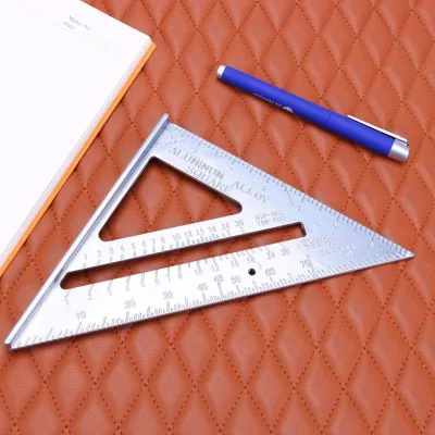 Taffware Penggaris Siku Mistar Triangle Ruler Aluminium - VK18