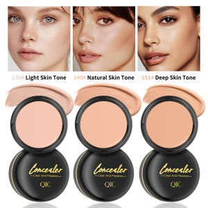 Long-Wear Concealer Cream Buildable Coverage Face Makeup Clear and Flawless Naturally Matches Skin Tone Cover Blemishes Invisible Pore Concealer Covering Tattoos Spots Acne Scars