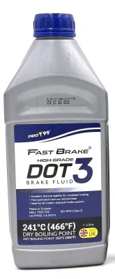PRO-99 FastBrake Brake Fluid DOT3 - 250mL 500mL 1L / 1Liter