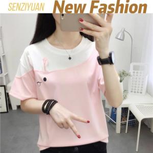 KDAShop ผ้านิ่มใส่สบาย แมทซ์ง่ายได้ทุกโอกาสเลยน้าาา เสื้อยืดคอกลม แขนสั้น สีสันสดใส เอาใจวัยรุ่นสุดๆเลยน๊าาทุกโคนนน