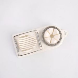 2 in 1 Stainless Steel Egg Slicer Cutter Kitchen Multifunctional Cutter Wire Egg Slicer for Food Vegetable Fruit