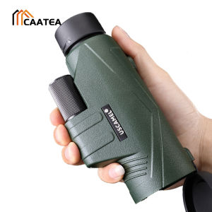 USCAMEL Professional HD 10x42 Monocular Telescope High-Power Waterproof Suitable For Outdoor Mountaineering Camping Hunting Concerts Nitrogen Waterproof Portable Handheld Wide Field BAK7 Monocular