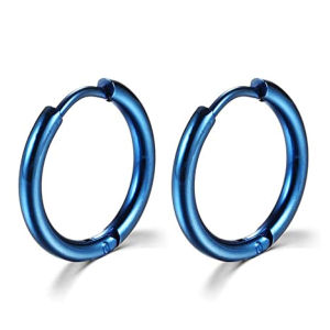 [SG Local Seller] Hoop Mens  Womens Ear Earrings Round Stainless Steel (Anti-allergic Ear Buckle Earring)