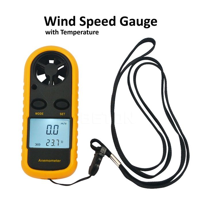 GM816 Digital LCD Anemometer Wind Speed Gauge Meter Temperature Lazada
