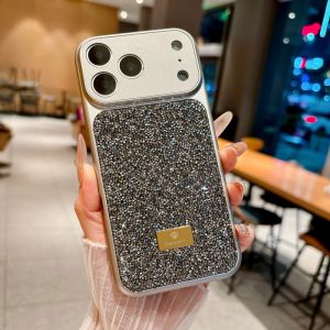 For Apple iphone 17 Pro Max Case luxury Bling Glitter Lens Protective Back Cover For iphone 16 15 14 13 12 Pro Max 17Plus shell