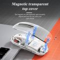 BOMIDI GM1 Wireless Mini Lightweight Mouse Transparent Clear Rechargeable Silent Computer. 