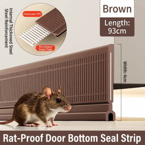 SIDSI Noise Reduction Door Bottom Seal Strip Flexible Sound Insulation Door Draft Blocker Household Accessory Durable Gap Blocker Bedroom