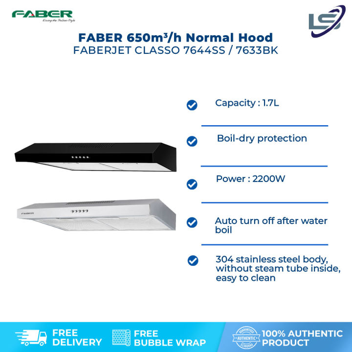 FABER 650mᶟ/h Built in Hood FABERJET CLASSO 7644SS / FABERJET CLASSO