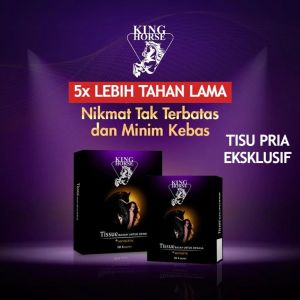 Tisu Magic King Horse 1Box Isi 6 Sachet BPOM / Tisue King Horse Original Tissu Mejik Pria Tahan Lama
